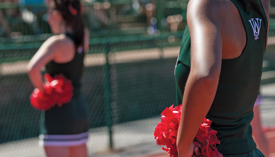 WashU cheerleaders